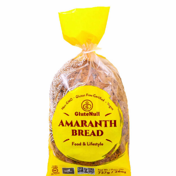 GluteNull Amaranth Bread Gluten Free Vegan Non GMO