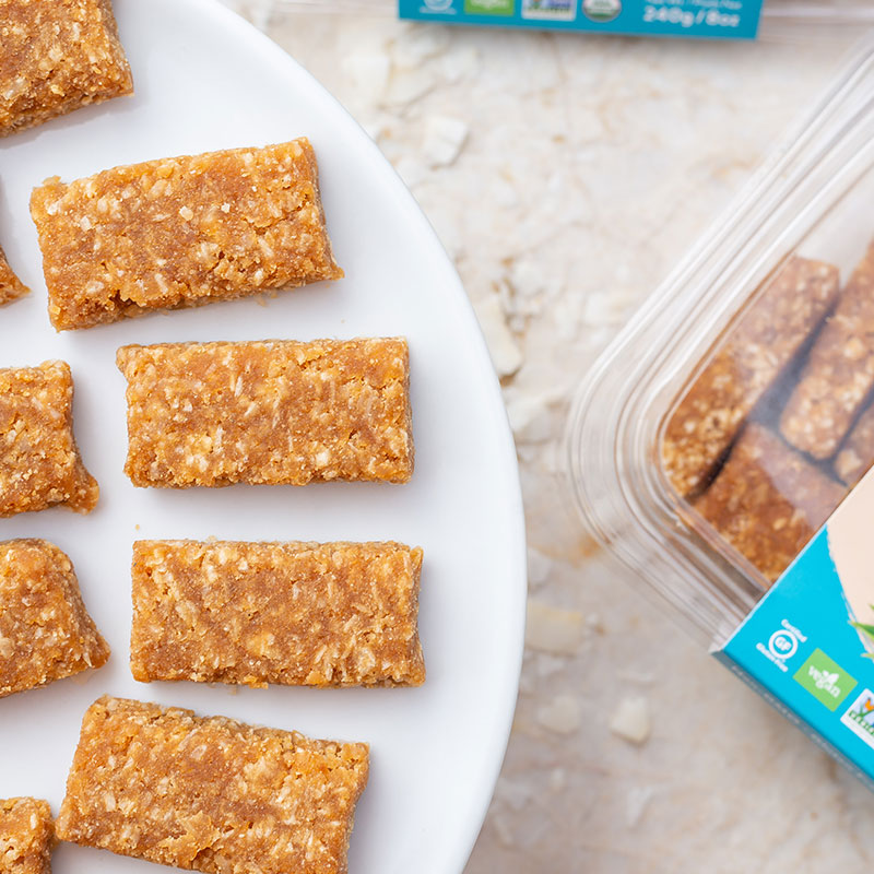 Coco D’Lish bars with rich coconut flavor for a satisfying snack