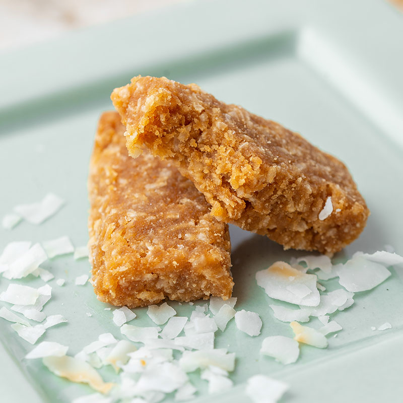 Coco D’Lish bars packed with coconut goodness, perfect for on-the-go