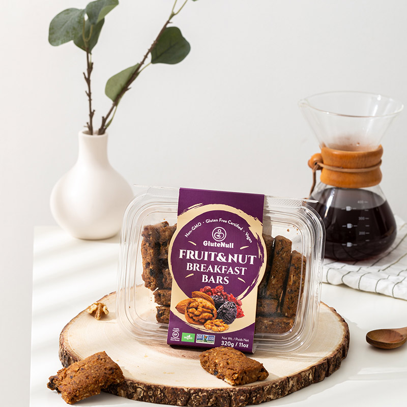 Nutritious Fruit & Nut Breakfast Bars with a blend of natural fruits and nuts for a balanced, on-the-go snack.
