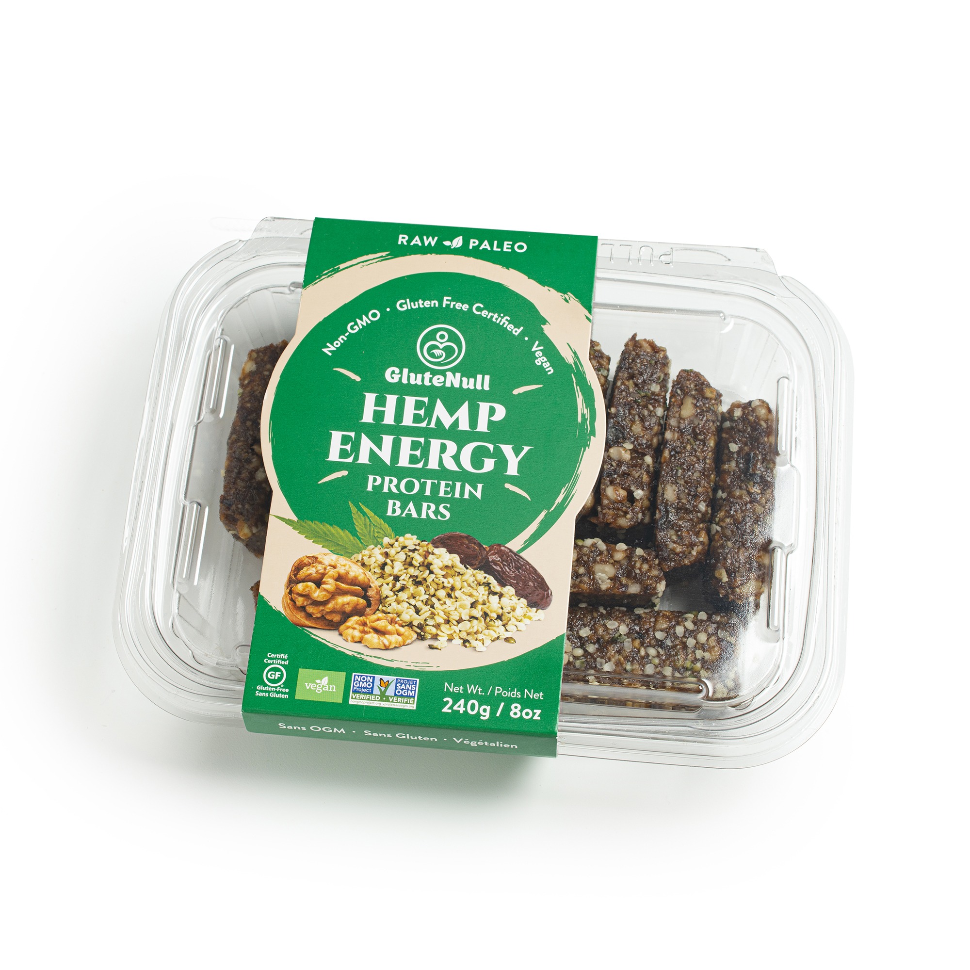 Delicious Hemp Energy Bars packed with plant-based protein, omega fatty acids, and sweetened with natural dried fruits